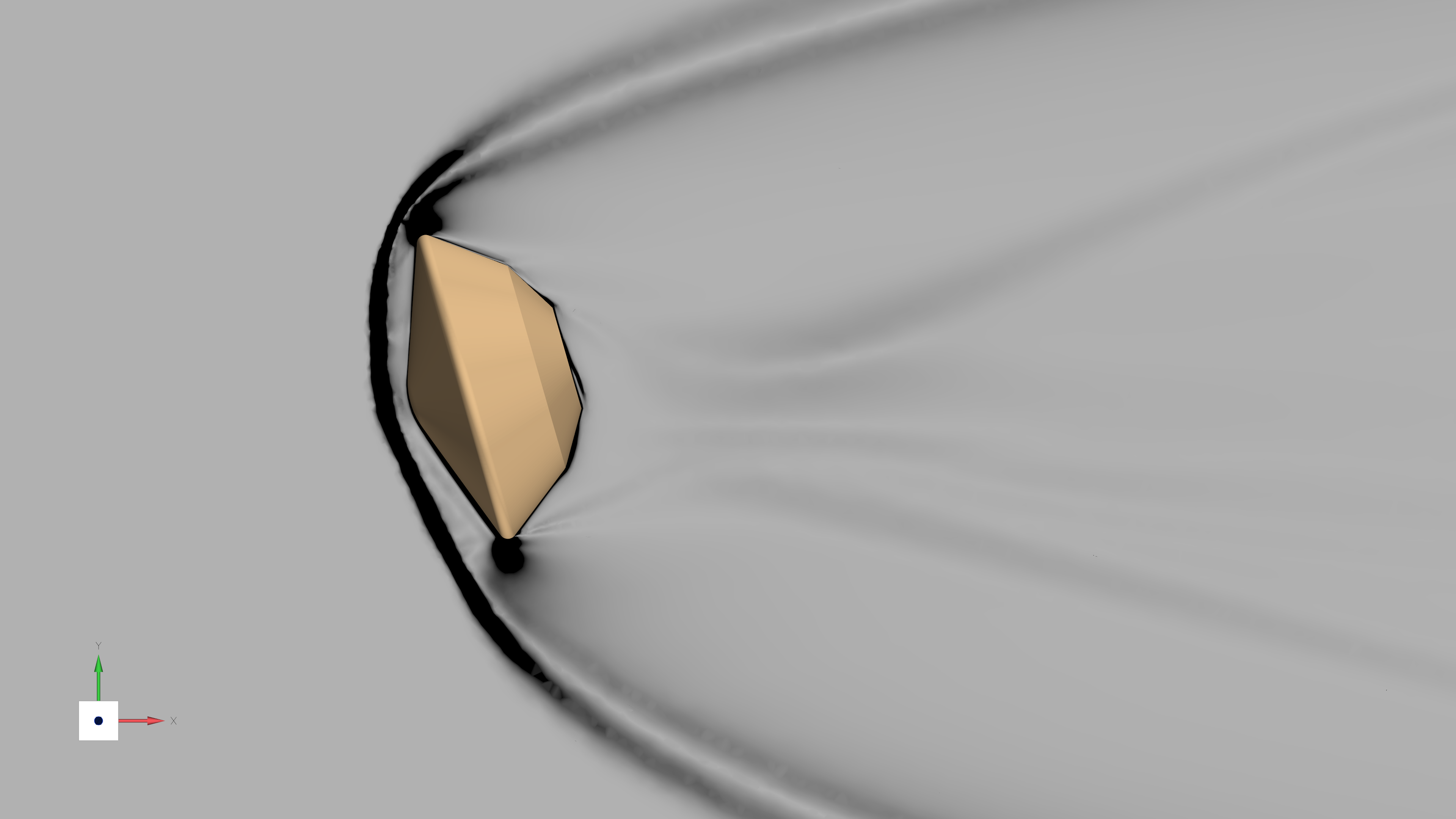 Capsule - Schlieren with bow shock