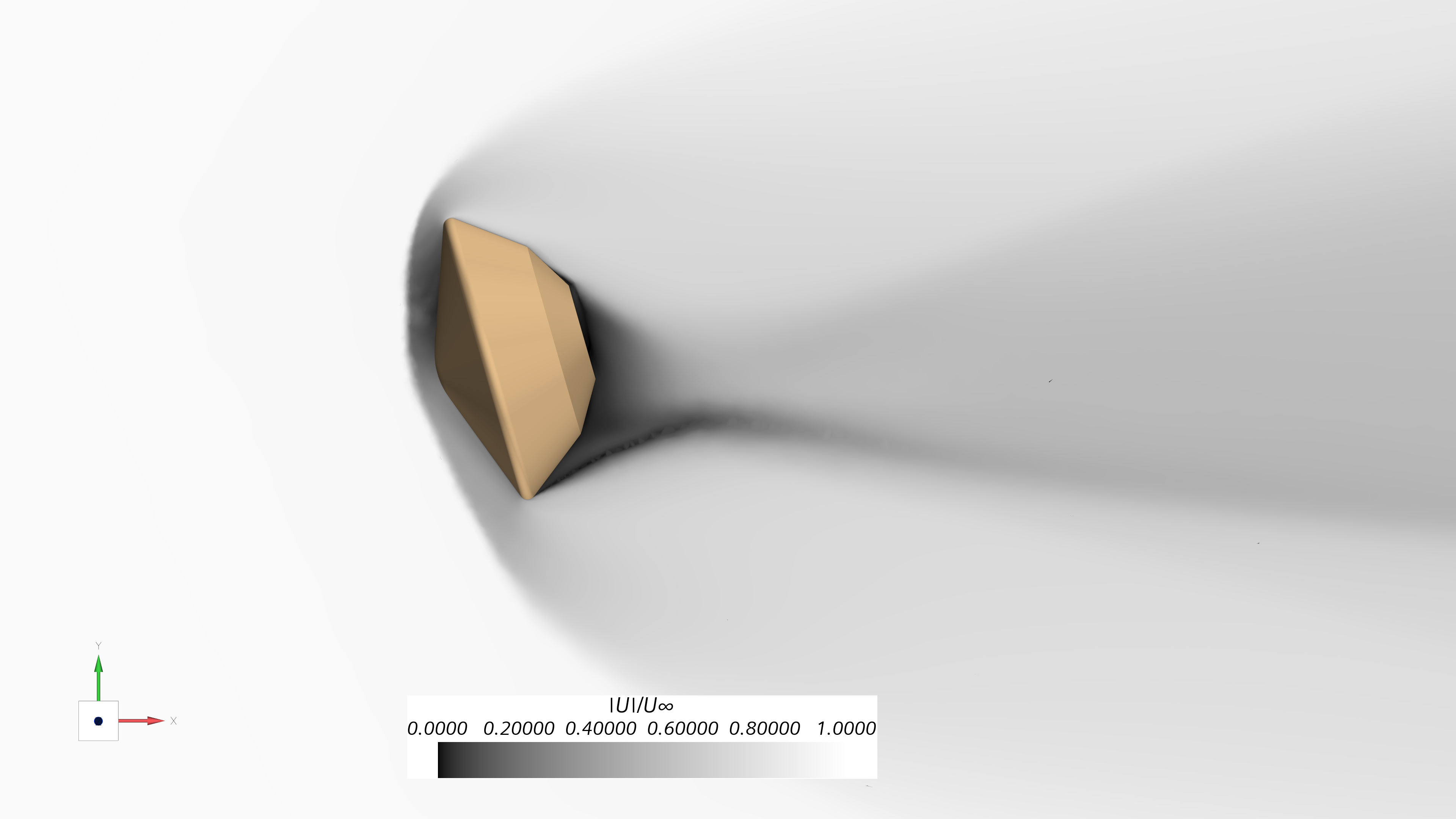 Capsule - velocity magnitude |U|/U∞